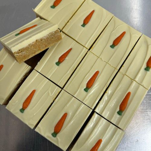Carrot Cake & White Chocolate Blondie