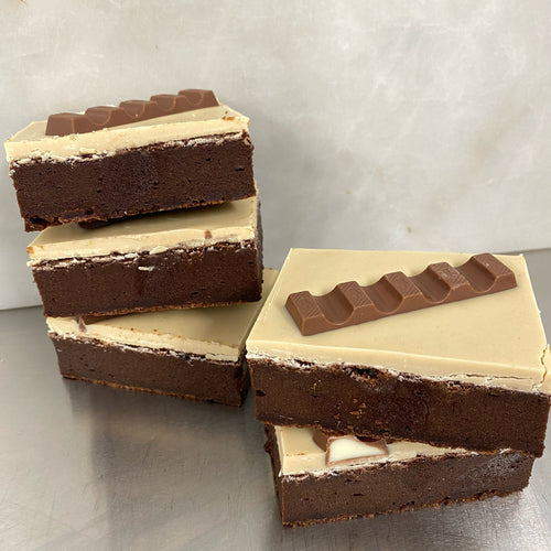 Kinder Crème Stuffed Brownie